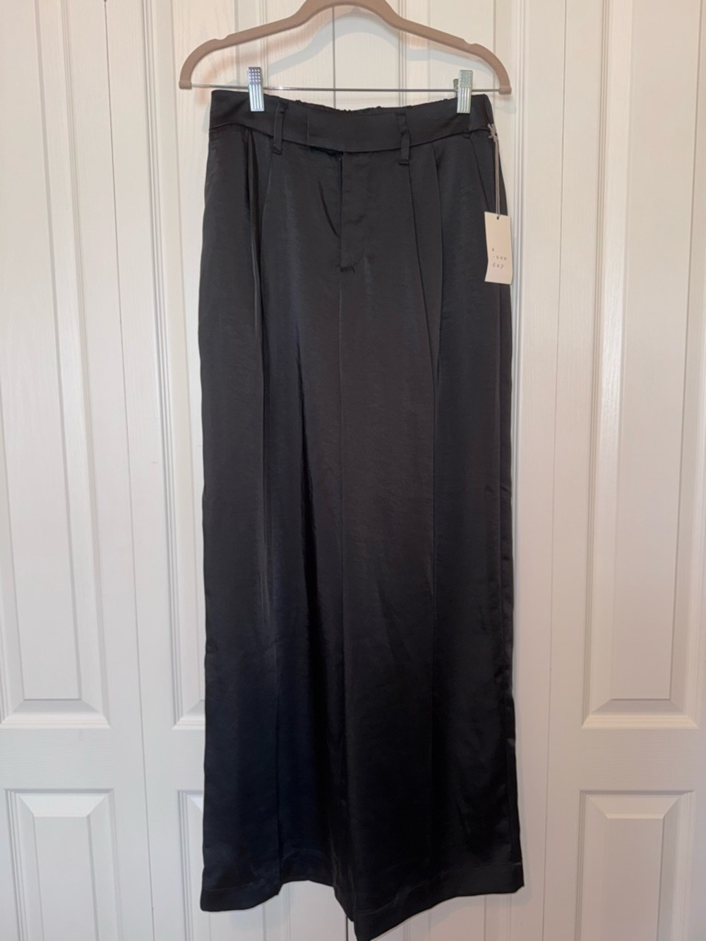 Target Black Wide-Leg Satin Women's Jumpsuit Pants